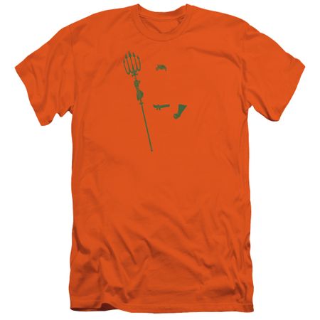 Aquaman Slim Fit Shirt Faceless Orange T-Shirt