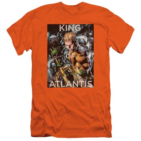 Aquaman Slim Fit Shirt King Of Atlantis Orange T-Shirt