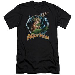Aquaman Slim Fit Shirt Ruler Of The Seas Black T-Shirt