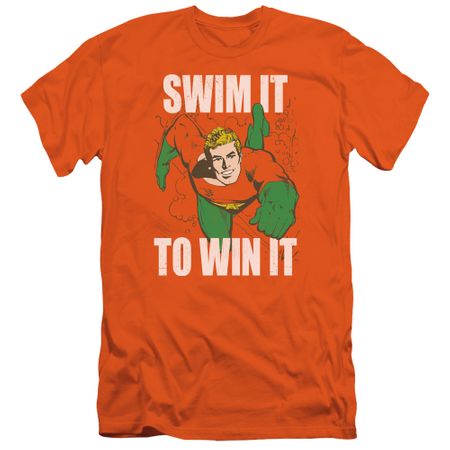 Aquaman Slim Fit Shirt Swim It Orange T-Shirt