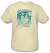 Aquaman T-shirt - Catch A Wave DC Comics Adult Cream Tee