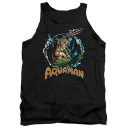 Aquaman Tank Top Ruler Of The Seas Black Tanktop