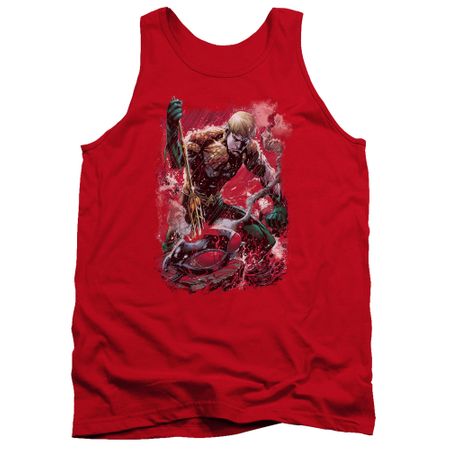 Aquaman Tank Top Stabbed Red Tanktop