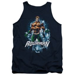 Aquaman Tank Top Water Powers Navy Tanktop