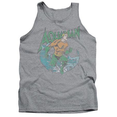Aquaman Tank Top Wave Athletic Heather Tanktop