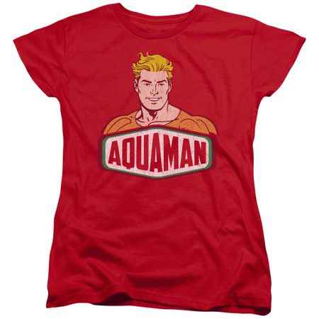 Aquaman Womens Shirt Sign Red T-Shirt