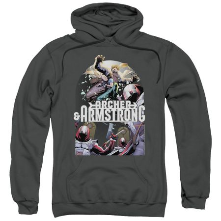 Archer & Armstrong Hoodie Dropping In Charcoal Sweatshirt Hoody