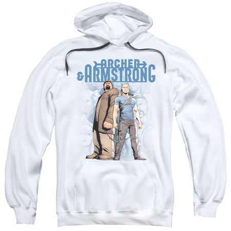 Archer & Armstrong Hoodie Stare Down White Sweatshirt Hoody