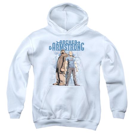 Archer & Armstrong Kids Hoodie Stare Down White Youth Hoody
