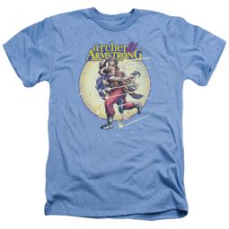Archer & Armstrong Shirt Carried Away Heather Light Blue T-Shirt