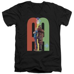 Archer & Armstrong Slim Fit V-Neck Shirt Back To Back Black T-Shirt Archer & Armstrong Slim Fit V-Neck Shirt Back To Back Black T-Shirt