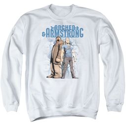 Archer & Armstrong Sweatshirt Stare Down Adult White Sweat Shirt