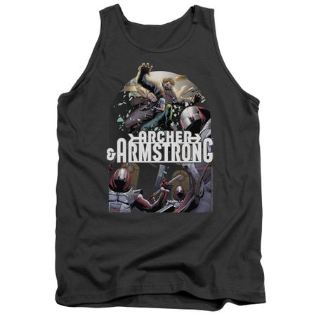 Archer & Armstrong Tank Top Dropping In Charcoal Tanktop