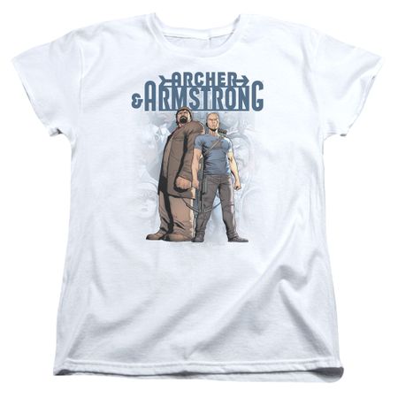Archer & Armstrong Womens Shirt Stare Down White T-Shirt