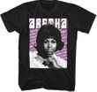 Aretha Franklin Repeated Name Men's T-shirt - Black