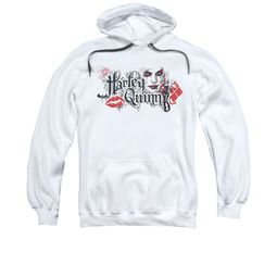 Arkham Knight Hoodie Harley Lips White Sweatshirt Hoody