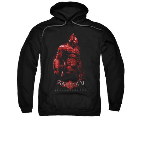 Arkham Knight Hoodie Red Suit Black Sweatshirt Hoody