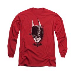 Arkham Knight Shirt Bat Mask Long Sleeve Red Tee T-Shirt