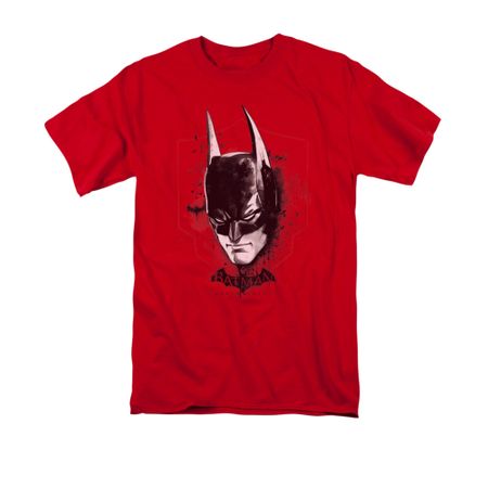 Arkham Knight Shirt Bat Mask Red T-Shirt