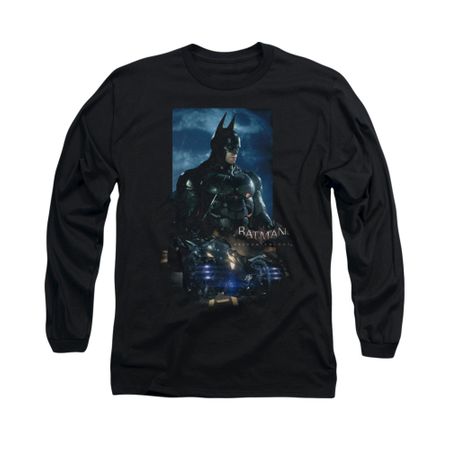 Arkham Knight Shirt Batmobile Long Sleeve Black Tee T-Shirt