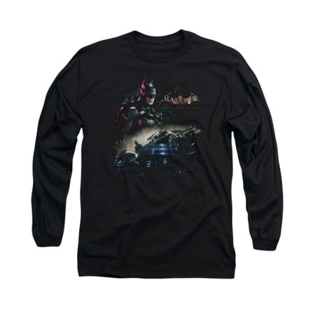Arkham Knight Shirt Car Long Sleeve Black Tee T-Shirt