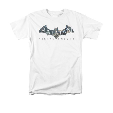 Arkham Knight Shirt Descending Logo White T-Shirt