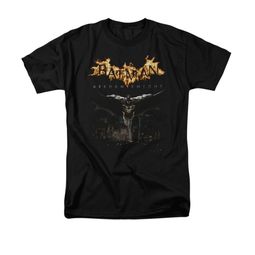 Arkham Knight Shirt Flaming Logo Black T-Shirt