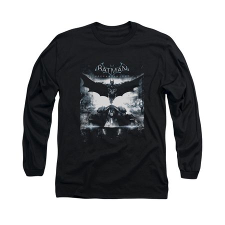 Arkham Knight Shirt Flying Long Sleeve Black Tee T-Shirt