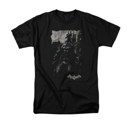 Arkham Knight Shirt Grey Photo Black T-Shirt