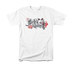 Arkham Knight Shirt Harley Lips White T-Shirt