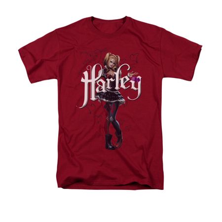 Arkham Knight Shirt Harley Pose Cardinal T-Shirt