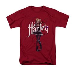 Arkham Knight Shirt Harley Pose Cardinal T-Shirt