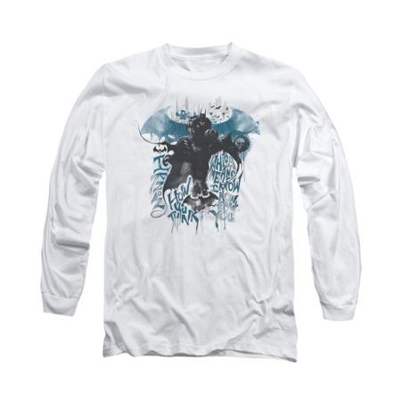 Arkham Knight Shirt I Know Long Sleeve White Tee T-Shirt