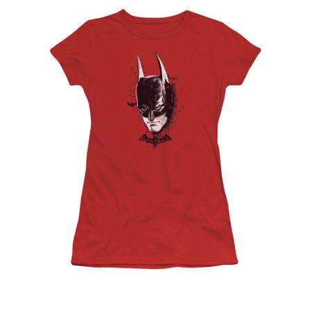 Arkham Knight Shirt Juniors Bat Mask Red T-Shirt