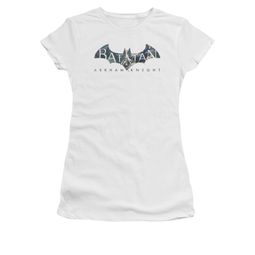 Arkham Knight Shirt Juniors Descending Logo White T-Shirt