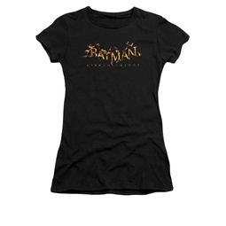 Arkham Knight Shirt Juniors Flame Logo Black T-Shirt