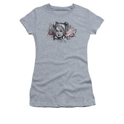 Arkham Knight Shirt Juniors Harley RIP Athletic Heather T-Shirt Arkham Knight Shirt Juniors Harley RIP Athletic Heather T-Shirt