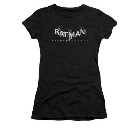 Arkham Knight Shirt Juniors Splintered Logo Black T-Shirt