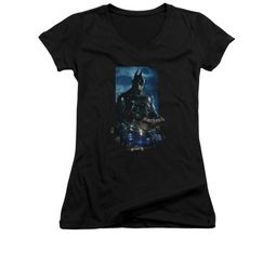 Arkham Knight Shirt Juniors V Neck Batmobile Black T-Shirt