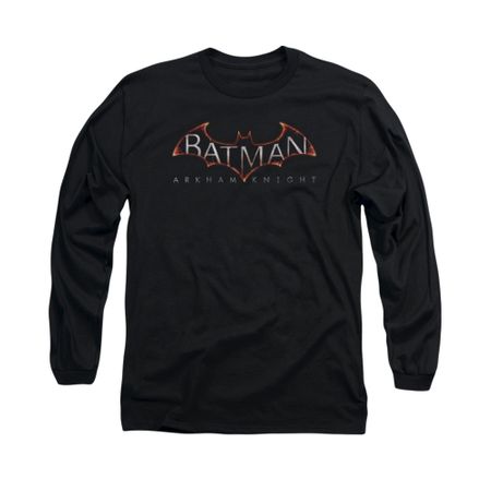 Arkham Knight Shirt Logo Long Sleeve Black Tee T-Shirt