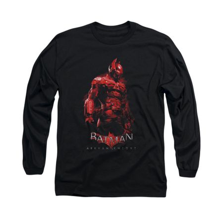 Arkham Knight Shirt Red Suit Long Sleeve Black Tee T-Shirt