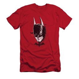 Arkham Knight Shirt Slim Fit Bat Mask Red T-Shirt