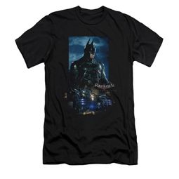 Arkham Knight Shirt Slim Fit Batmobile Black T-Shirt