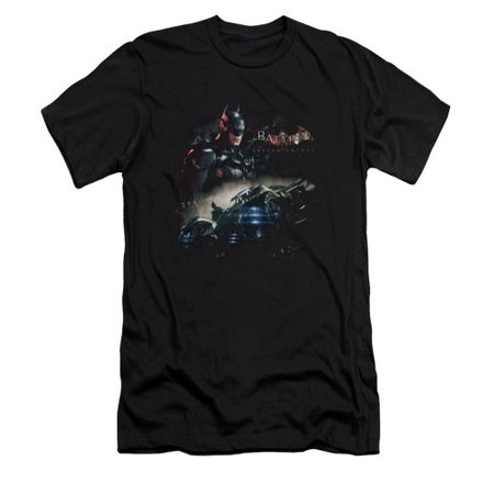 Arkham Knight Shirt Slim Fit Car Black T-Shirt