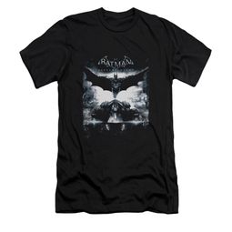 Arkham Knight Shirt Slim Fit Flying Black T-Shirt Arkham Knight Shirt Slim Fit Flying Black T-Shirt