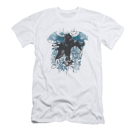 Arkham Knight Shirt Slim Fit I Know White T-Shirt
