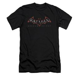 Arkham Knight Shirt Slim Fit Logo Black T-Shirt