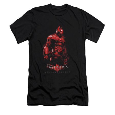 Arkham Knight Shirt Slim Fit Red Suit Black T-Shirt
