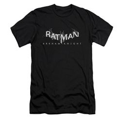 Arkham Knight Shirt Slim Fit Splintered Logo Black T-Shirt