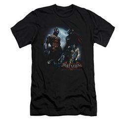 Arkham Knight Shirt Slim Fit Two Fighters Black T-Shirt